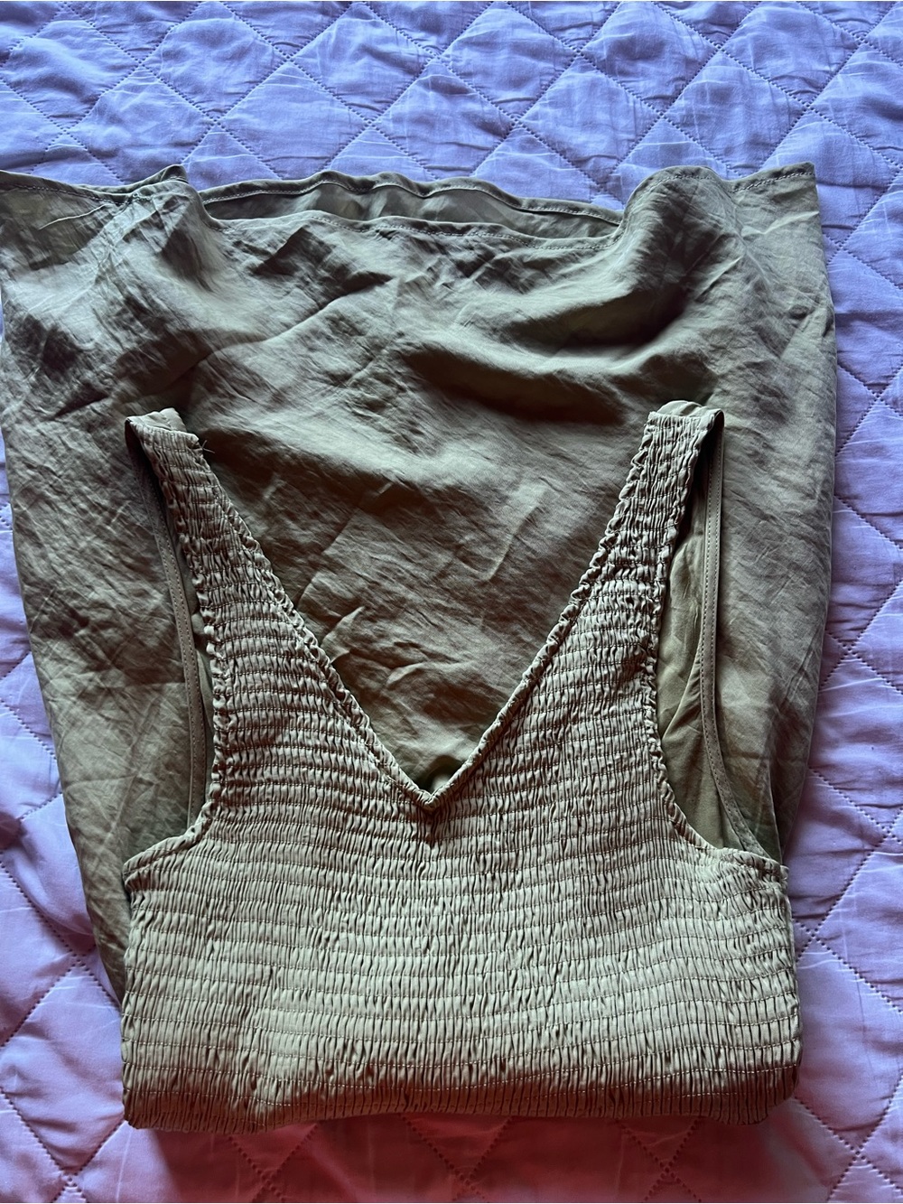 Princess Polly Sage Green Mini Dress - Picture 3 of 3
